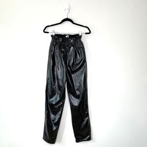 Aritzia Wilfred Jive Black Patent Pants XS